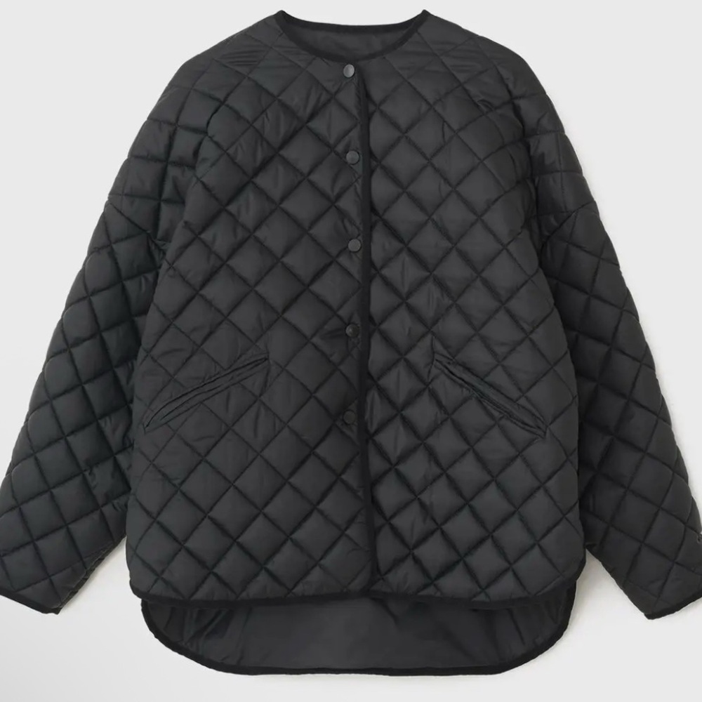 Toteme Black Quilted Puffer Jacket
